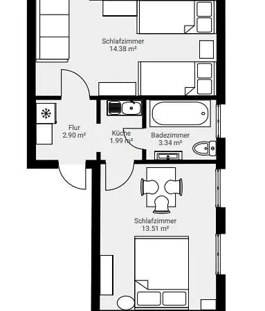 Smart In Goettingen - Apartments & Rooms Room photo